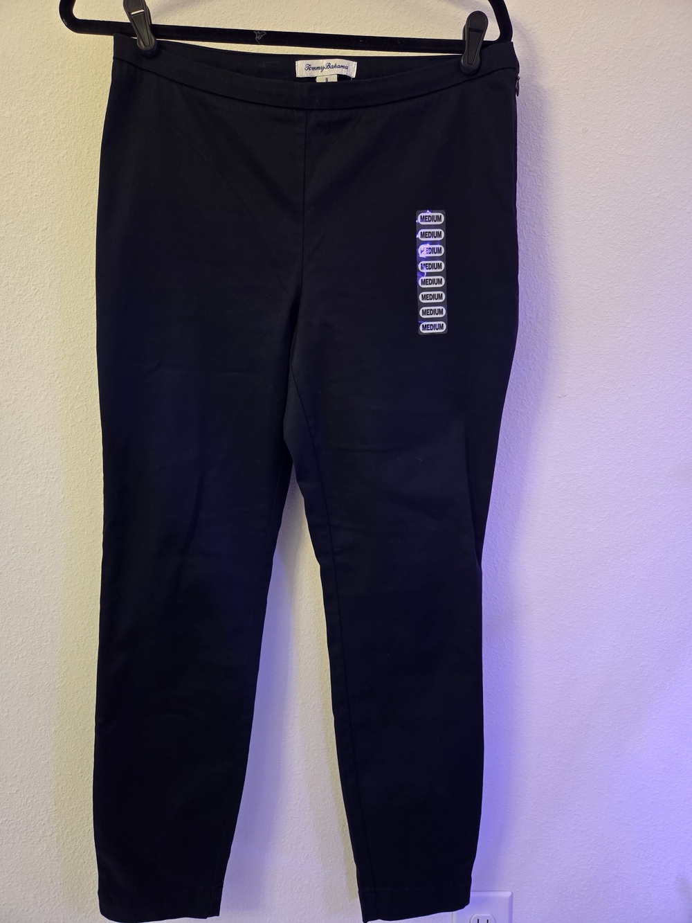 Tommy Bahama Black Pull-On Ankle Pants - Picture 2 of 5